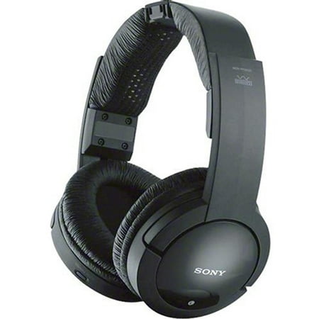 Sony MDRRF985RK Sony Wireless Stereo Headphone System - Stereo - Black - Mini-phone - Wireless - RF - 150 ft - 10 Hz 22 kHz - Nickel Plated - Over-the-head - Binaural - Ear-cup