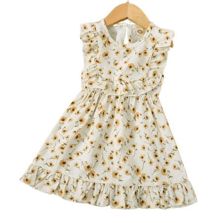 Mikrdoo Infant Baby Girls Dress Sunflower Print Sleeveless Summer Dress One Piece Party Performance Dress Apricot 12-24 Months
Mikrdoo Infant Baby Girls Dress Sunflower Print Sleeveless Summer Dress One Piece Party Performance Dress Apricot 12-24 Months