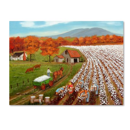 Trademark Fine Art 'Cotton Fields And Bakers Mountain' Canvas Art by Arie Reinhardt Taylor