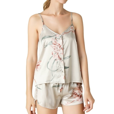 Homgro Women s Sexy Satin Cami Shorts Pajama Set Pj Sleepwear Button Down Camisole Lingerie Spaghetti Strap 2 Piece Sets Slik Nightwear V Neck Solid Sleep Grey X-Large
Homgro Women s Sexy Satin Cami Shorts Pajama Set Pj Sleepwear Button Down Camisole Lingerie Spaghetti Strap 2 Piece Sets Slik Nightwear V Neck Solid Sleep Grey X-Large