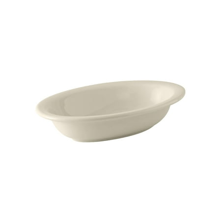 Tuxton Duratux Eggshell White 30-Ounce Oval Vegetable Bowl Pack of 12