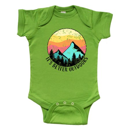 Inktastic It s Better Outdoors Mountains at Sunset Distressed Gift Baby Boy or Baby Girl Bodysuit
Inktastic It s Better Outdoors Mountains at Sunset Distressed Gift Baby Boy or Baby Girl Bodysuit