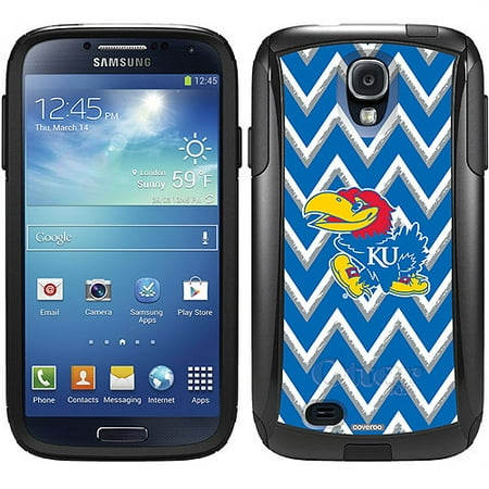 University of Kansas Sketchy Chevron Design on OtterBox Commuter Series Case for Samsung Galaxy S4