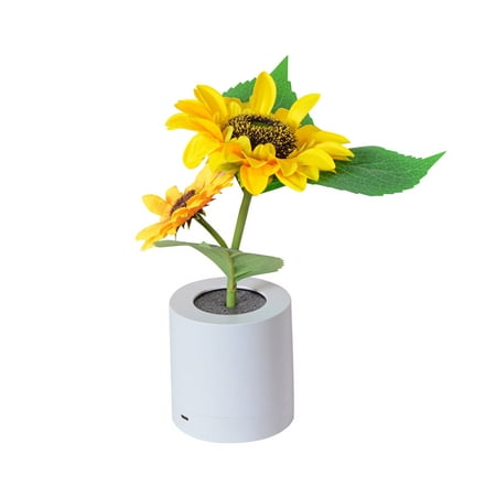 

amousa Sunflower Lamp USB Rechargeable Sunflower LED Night Lamp Artificial Sunflower LED Night Light Atmosphere Lamps Sunflower Lamp Potted Flower Lamp
