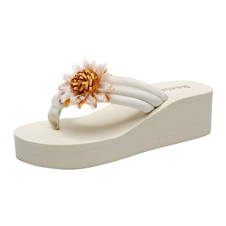 YUHAOTIN Slippers for Women Outdoor Sandals Fashion Spring and Summer Slippers Thick Bottom Wedge Heel Lightweight Flip Flops Flowers Solid Color Comfortable Beach Style
YUHAOTIN Slippers for Women Outdoor Sandals Fashion Spring and Summer Slippers Thick Bottom Wedge Heel Lightweight Flip Flops Flowers Solid Color Comfortable Beach Style