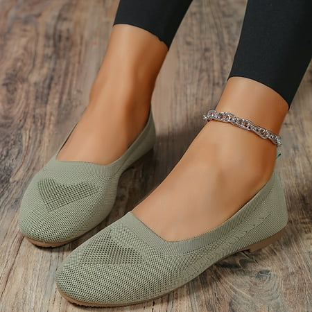 Women s Knitted Ballet Flats Lightweight Breathable Solid Color Slip On Shoes Casual Walking Shoes
Women s Knitted Ballet Flats Lightweight Breathable Solid Color Slip On Shoes Casual Walking Shoes
