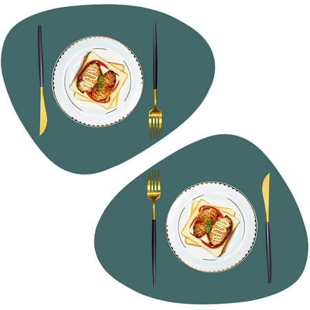 Holocky Place Mats Set of 2 Faux Leather Placemats Table Mats for Kitchen Dining Table
Holocky Place Mats Set of 2 Faux Leather Placemats Table Mats for Kitchen Dining Table