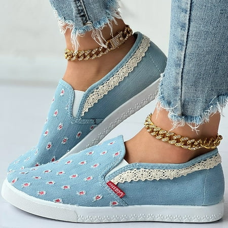 Aayomet Womens Born Shoes Casual Print Slip On Canvas Shoes Womens Casual Canvas Flat Sneakers Shoes Light Blue 8
Aayomet Womens Born Shoes Casual Print Slip On Canvas Shoes Womens Casual Canvas Flat Sneakers Shoes Light Blue 8