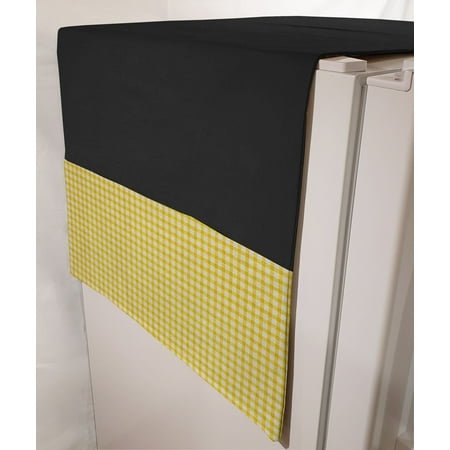 Yellow & White Checked Gingham Refrigerator Dust Cover By Penny s Needful Things (Black)
Yellow & White Checked Gingham Refrigerator Dust Cover By Penny s Needful Things (Black)