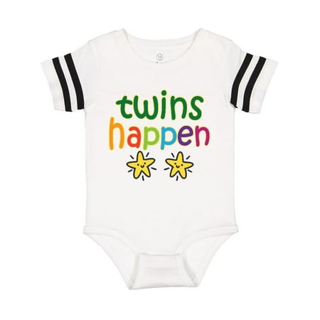 Inktastic Twins Happen Baby Gift Gift Baby Boy or Baby Girl Bodysuit