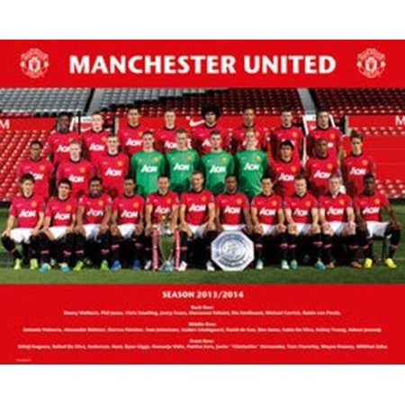 Manchester United 2013 2014 Team Football Soccer Sports Poster 20x16 inch