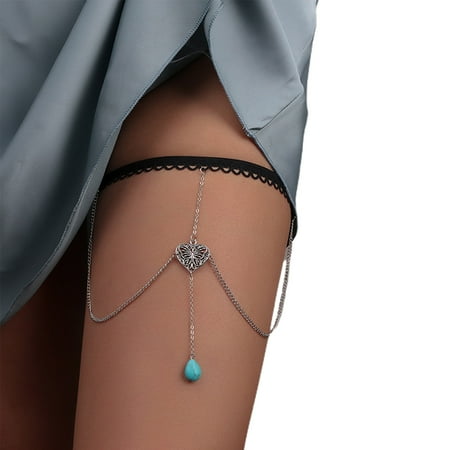 VIEGINE Punk Turquoises Tassel Thigh Chain Leg Body Chain Beach Club Party Body Supplies
VIEGINE Punk Turquoises Tassel Thigh Chain Leg Body Chain Beach Club Party Body Supplies