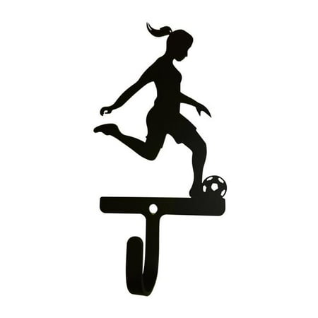 Village Wrought Iron WH-302-S Soccer Womans & Girls Wall Hook Small