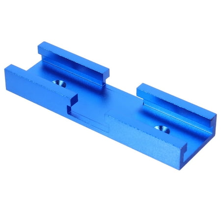 NUOLUX 1Pc Practical Aluminum Alloy Track Connector Slot Track Connector (Blue)