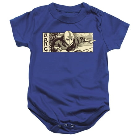 Avatar The Last Airbender Illustrated Aang Unisex Infant Snap Suit for Baby
