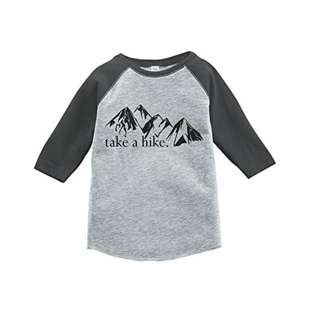 Custom Party Shop Unisex Take a Hike Outdoors Raglan Tee Grey