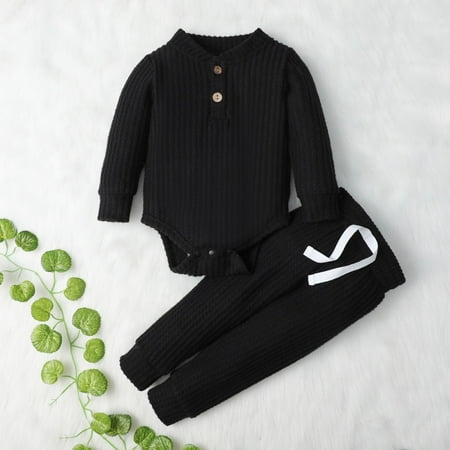 PatPat 2pcs Waffle Plaid Romper and Pants Set Long Sleeve V Neck Button Jumpsuit Elastic Wasit Trousers Outfit Set Super Soft Infant Unisex Bodysuit Set Basic Casual Lounge Winter Clothes 0-18Month
PatPat 2pcs Waffle Plaid Romper and Pants Set Long Sleeve V Neck Button Jumpsuit Elastic Wasit Trousers Outfit Set Super Soft Infant Unisex Bodysuit Set Basic Casual Lounge Winter Clothes 0-18Month