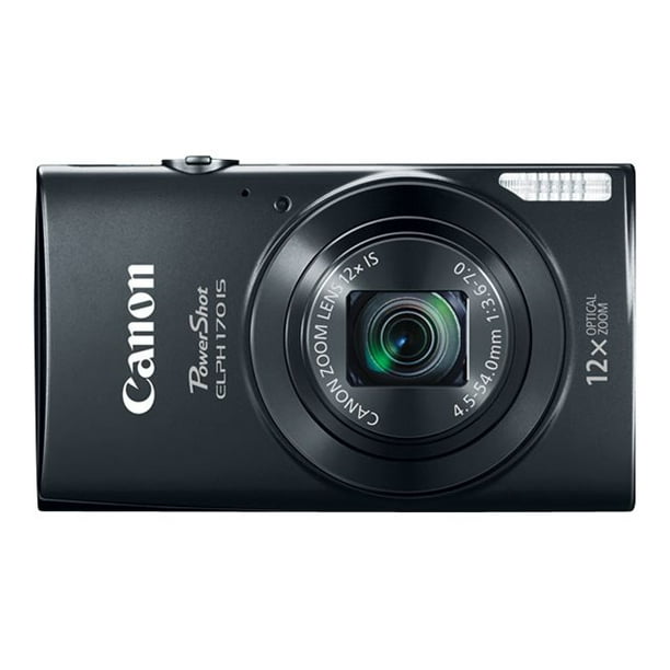 Canon PowerShot ELPH 170 IS - Digital camera - compact - 20.0 MP - 720p - 12x optical zoom - black