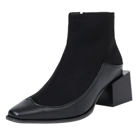 Mackneog NonSlip Shoes Toe Booties Comfortable Zipper Round Heels Short Women High Women s Gift on Clearance
Mackneog NonSlip Shoes Toe Booties Comfortable Zipper Round Heels Short Women High Women s Gift on Clearance