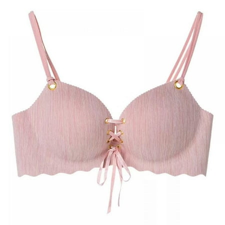 Women s Front Drawstring Bras Seamless Wireless Lightly Lined Bralette Push Up Underwear 32AB-38C
Women s Front Drawstring Bras Seamless Wireless Lightly Lined Bralette Push Up Underwear 32AB-38C