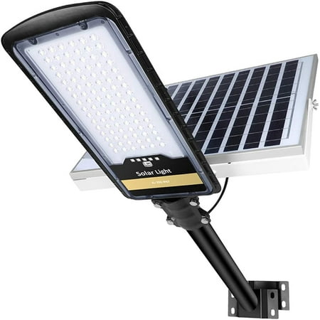 200W Solar Street Lights Outdoor Lamp 10000lm Dusk to Dawn IP67 Security Led Flood Light with Remote Control Mounting Pole and Bracket Garden Street Court Parking Lot
200W Solar Street Lights Outdoor Lamp 10000lm Dusk to Dawn IP67 Security Led Flood Light with Remote Control Mounting Pole and Bracket Garden Street Court Parking Lot