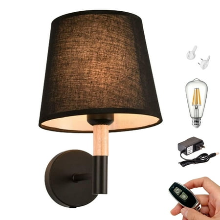Kiven Battery Operated Fabric Wall Lamp Modern Fabirc Rechargeable Wall Sconces E26 Socket Warm Black Bulb Included 1 Light
Kiven Battery Operated Fabric Wall Lamp Modern Fabirc Rechargeable Wall Sconces E26 Socket Warm Black Bulb Included 1 Light