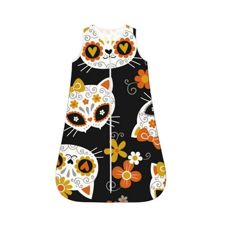 Cauagu Cat Skulls and Flowers for Infant Wearable Blanket Unisex Girl Boy Swaddle Transition Sack - Newborn Essentials Sleep Clothes-Medium
Cauagu Cat Skulls and Flowers for Infant Wearable Blanket Unisex Girl Boy Swaddle Transition Sack - Newborn Essentials Sleep Clothes-Medium