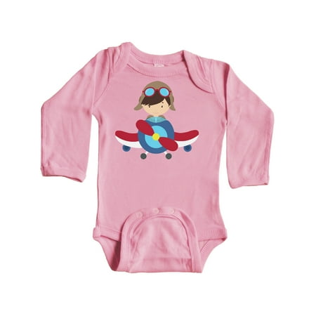 Inktastic Pilot Boy Boy With Brown Hair Boy In Airplane Gift Baby Boy Long Sleeve Bodysuit
Inktastic Pilot Boy Boy With Brown Hair Boy In Airplane Gift Baby Boy Long Sleeve Bodysuit
