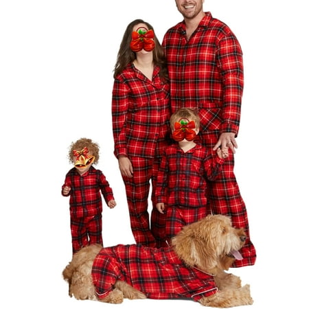 Loalirando Christmas Family Matching Sets Plaid Pattern Elastic Waist Festive Holiday Celebration Clothing
Loalirando Christmas Family Matching Sets Plaid Pattern Elastic Waist Festive Holiday Celebration Clothing
