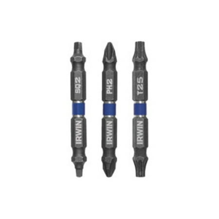Irwin IWAF32DEP2S23 Bit Impact De Ph2/Sq2 3Pk 2-1/2In 3 Pack