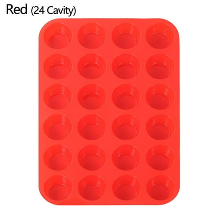 12/24 Cavity Bakeware Non-stick Cakes Tart Silicone Muffin Pan Bread Mold Cake Muffin Cup Baking Pan RED 24 CAVITY
12/24 Cavity Bakeware Non-stick Cakes Tart Silicone Muffin Pan Bread Mold Cake Muffin Cup Baking Pan RED 24 CAVITY