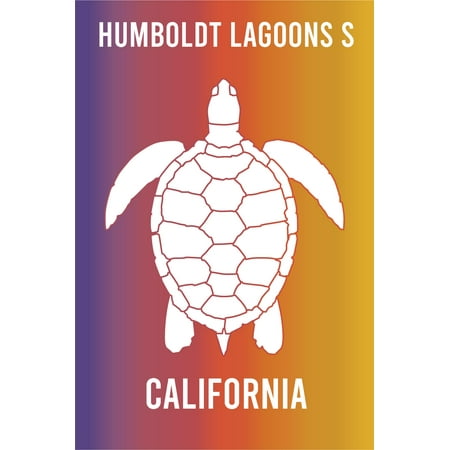Humboldt Lagoons S California Souvenir 2x3 Inch Fridge Magnet Turtle Design
