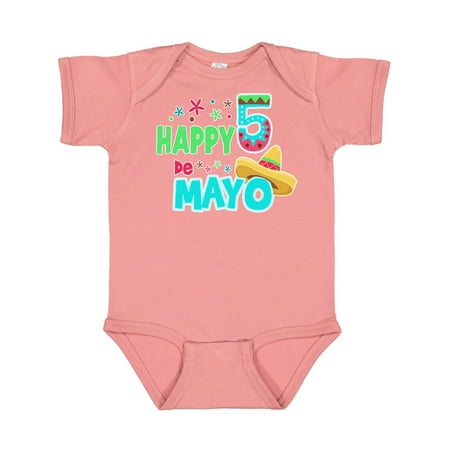 Inktastic Happy Cinco de Mayo- sombrero Gift Baby Boy or Baby Girl Bodysuit