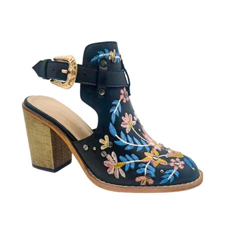 Sandals for Women Clsoed Toe Chunky High Heel Pumps Bohemia Embroidered Ankle Booties Vintage Summer Shoes
Sandals for Women Clsoed Toe Chunky High Heel Pumps Bohemia Embroidered Ankle Booties Vintage Summer Shoes