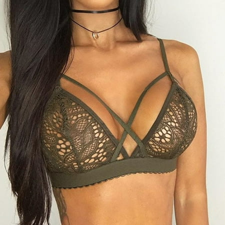 ALSLIAO Fashion Women Push Up Lace Triangle Bralette Bra Lingerie Underwear Green M
ALSLIAO Fashion Women Push Up Lace Triangle Bralette Bra Lingerie Underwear Green M