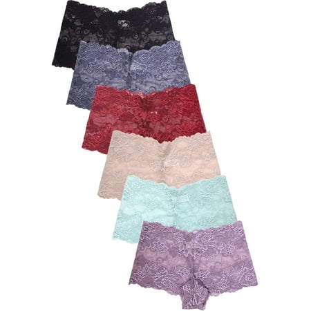 247 Frenzy Women s Essentials PACK OF 6 Nylon Stretch Allover Lace Hipster Panty Underwear LP9074LH
247 Frenzy Women s Essentials PACK OF 6 Nylon Stretch Allover Lace Hipster Panty Underwear LP9074LH