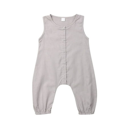 Huakaishijie Newborn Baby Boy Girl Solid Romper One Piece Outfit Cotton Button Jumpsuits
Huakaishijie Newborn Baby Boy Girl Solid Romper One Piece Outfit Cotton Button Jumpsuits