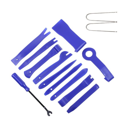 Car Removal Tools 14Pcs Universal Carbon Dashboard Clips Pliers Fastener Tools for Car Audio System Dashboard Door Panels - Blue
Car Removal Tools 14Pcs Universal Carbon Dashboard Clips Pliers Fastener Tools for Car Audio System Dashboard Door Panels - Blue