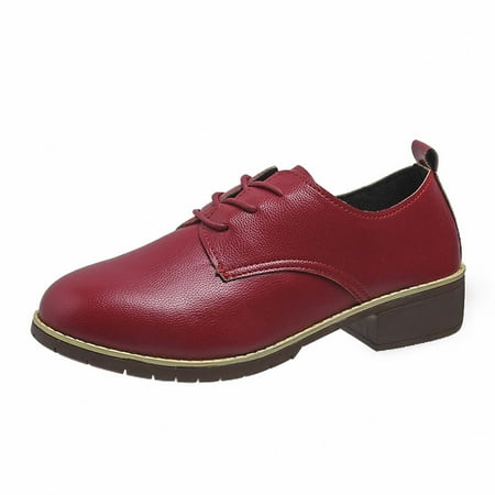 Summer Savings Clearance! 2023 TUOBARR Flats Shoes for Womens Lace Up Low Heels Shoes Round Head Thick Heel Work Shoes Red
Summer Savings Clearance! 2023 TUOBARR Flats Shoes for Womens Lace Up Low Heels Shoes Round Head Thick Heel Work Shoes Red
