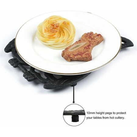 Vintage Cast Iron Decorative Trivet Mat Heavy Duty Hot Pot Holder Pads Insulation Placemat
Vintage Cast Iron Decorative Trivet Mat Heavy Duty Hot Pot Holder Pads Insulation Placemat