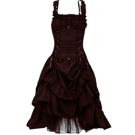 CEHVOM Summer Dresses for Women 2022 Women s Summer Sleeveless Gothic Dark Drawstring Corset Solid Color Sling Dress
CEHVOM Summer Dresses for Women 2022 Women s Summer Sleeveless Gothic Dark Drawstring Corset Solid Color Sling Dress