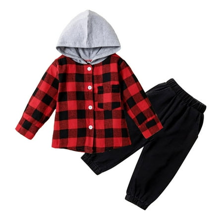 U·nikaka Toddler Kids Baby Boys Plaid Flannel Shirt Elastic Waist Ripped Holes Soft Jeans Outfit Set 2Pcs 1-4Years
U·nikaka Toddler Kids Baby Boys Plaid Flannel Shirt Elastic Waist Ripped Holes Soft Jeans Outfit Set 2Pcs 1-4Years