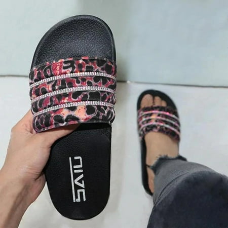 Cathalem Microwave Slippers for Women Women Slippers Bottom Word Leopard Print Rhinestone Bedroom Slippers Women Memory Foam Hot Pink 7
Cathalem Microwave Slippers for Women Women Slippers Bottom Word Leopard Print Rhinestone Bedroom Slippers Women Memory Foam Hot Pink 7