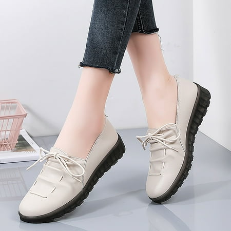 Aayomet Womens Casual Shoes with Arch Support Women Comfort Walking Flat Loafer Slip On Leather Loafer Comfortable Flat Shoes Beige 7.5
Aayomet Womens Casual Shoes with Arch Support Women Comfort Walking Flat Loafer Slip On Leather Loafer Comfortable Flat Shoes Beige 7.5