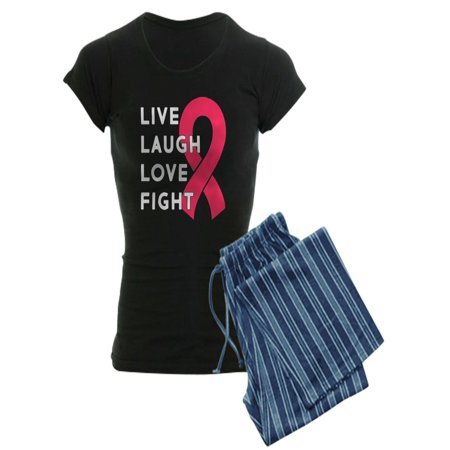 CafePress - Live Laugh Love Fight - Women s Dark Pajamas