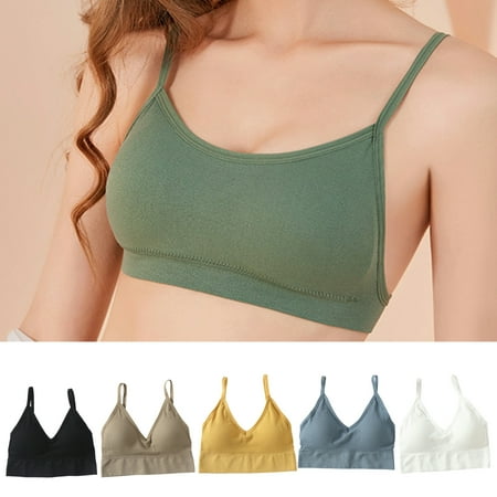 rygai Women Bra Solid Color Spaghetti Strap V Neck Low Cut Comfortable Soft High Elasticity Backless Detachable Pad Sports Brassieres Daily Clothes White L
rygai Women Bra Solid Color Spaghetti Strap V Neck Low Cut Comfortable Soft High Elasticity Backless Detachable Pad Sports Brassieres Daily Clothes White L