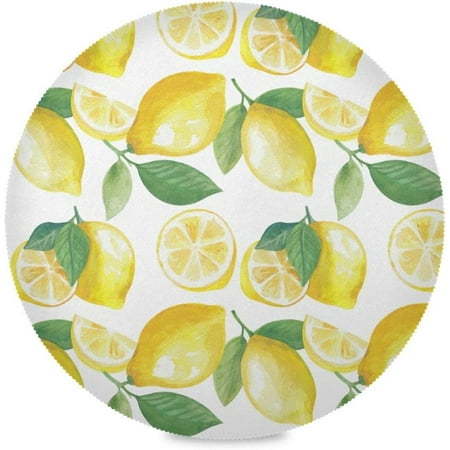Hidove Lemon Round Placemats Set of 1 Non-Slip Heat Resistant Washable Table Mats for Kitchen Dining Room Party Decor
Hidove Lemon Round Placemats Set of 1 Non-Slip Heat Resistant Washable Table Mats for Kitchen Dining Room Party Decor