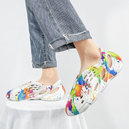 Unisex Foam Slides Comfortable Clogs Couple Graffiti Garden Shoes Casual Non-slip Sport Sandals Lightweight Slippers For Indoor Outdoor Beach
Unisex Foam Slides Comfortable Clogs Couple Graffiti Garden Shoes Casual Non-slip Sport Sandals Lightweight Slippers For Indoor Outdoor Beach