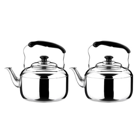 Stainless Pot Kettle With Kettle For Camping Hiking 5L