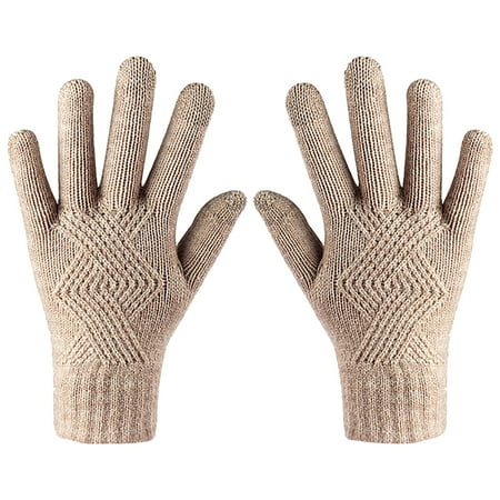 Dadaria Gloves for Women Wool Knitted Touchscreen Gloves Men and Women Winter Warm Gloves Khaki Women Men
Dadaria Gloves for Women Wool Knitted Touchscreen Gloves Men and Women Winter Warm Gloves Khaki Women Men